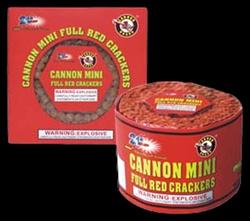 Cannon Mini Full Red Cracker - Cannon Brand Firecrackers