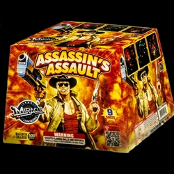Assassin's Assault - 9 Shot 500-Gram Fireworks Cake - Miracle