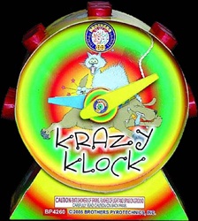 Krazy Klock Fireworks Fountain - Brothers Pyrotechnics