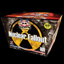Nuclear Fallout - 25 Shot 500 Gram Fireworks Cake - Sky Bacon