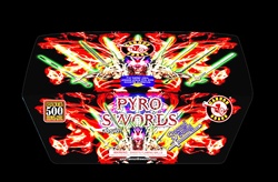 Pyro Swords - Second Swing - 70 Shot 500 Gram Fireworks Cake - Cannon Brand