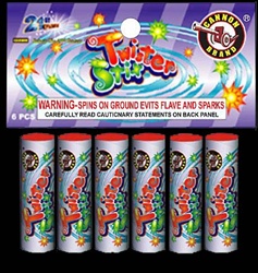 Twister Stix - Flying Novelty Fireworks  - Cannon Brand
