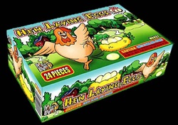 Hen Laying Eggs