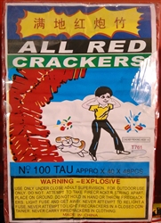 All Red Crackers - 16,656 Firecrackers