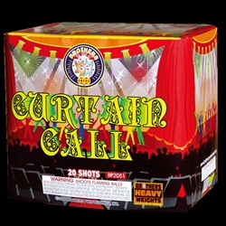Curtain Call - 20 Shot 500-Gram Fireworks Cake - Brothers