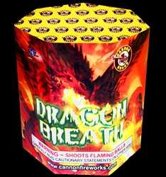 Dragon Breath - 7 Shot Fireworks Cake - Cannon Brand