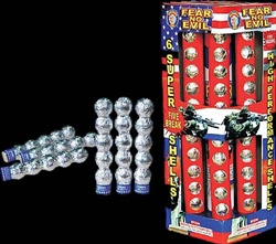 Fear No Evil - 1.5 inch 5 Break Artillery Shell Fireworks - Brothers Pyrotechnics