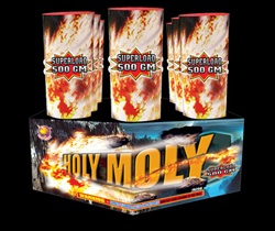 Holy Moly - 9 Shot 500 Gram Aerial Tube Fireworks - Firehawk