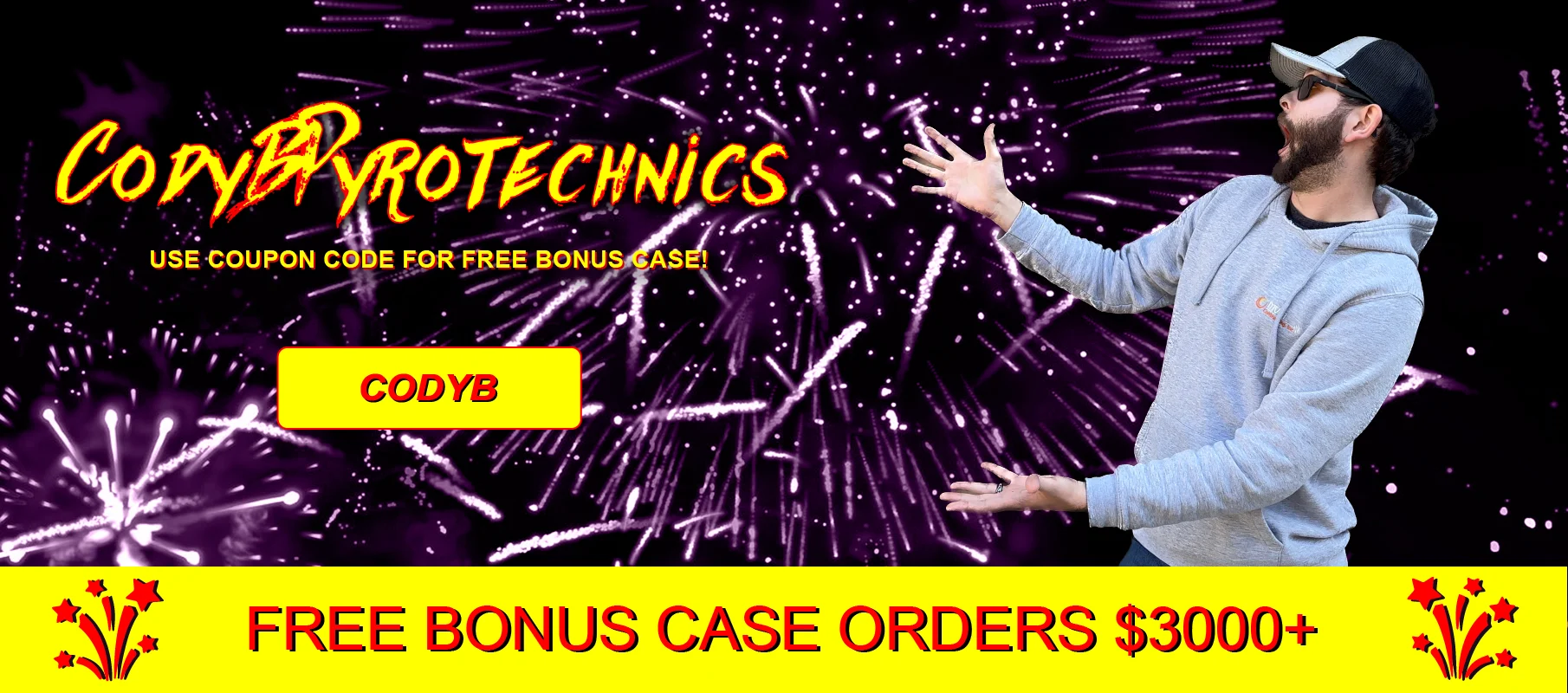 Use coupon CODYB For free bonus case