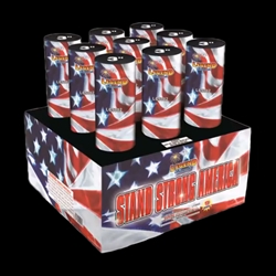 Stand Strong America 9 Shot Finale Rack Fireworks from Legend