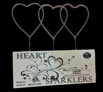 Heart Sparklers - Gold Wedding Sparklers