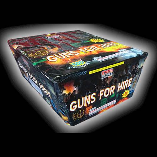 Guns For Hire - 80 Shot 500 Gram Fireworks Cake - T-Sky