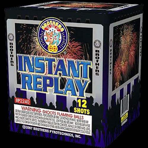 Instant Replay - 12 Shot Fireworks Cake - Brothers