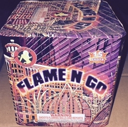 Flame N Go - 15 Shot Fireworks Cake - Sin City