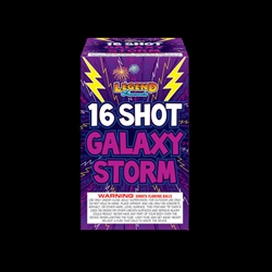 Galaxy Storm 16 Shot Fireworks Cake from Legend