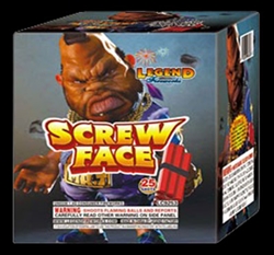 Screw Face 25 Shot Fireworks Cake from Legend