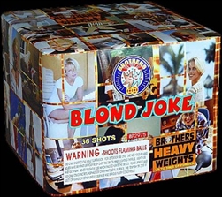 Blond Joke - 36 Shots 500 Gram Fireworks Cake - Brothers Pyrotechnics