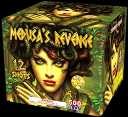 Medusas Revenge - 12 Shot 500-Gram Fireworks Cake