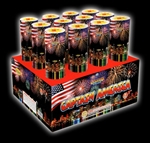 Captain America - 9 Shot Fireworks Rack - Legend
