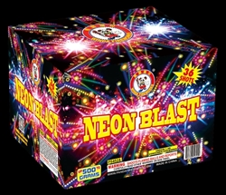 Neon Blast - 36 Shot 500 Gram Fireworks Cake - Winda
