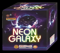Neon Galaxy - 12 Shot 500 Gram Fireworks Cake - Legend