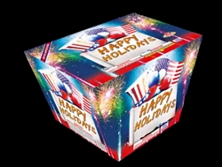 Happy Holidays - 25 Shot 500-Gram Fireworks Cake - Starget
