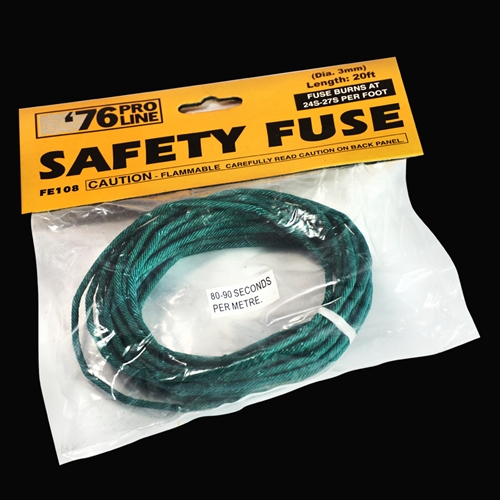 Fuse > 20' 3mm Blue Cannon Fuse - 16 to 20s per foot