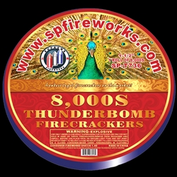 Thunderbomb Firecrackers - 8000 Firecracker Rolls - Supreme