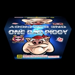 One Bad Piggy 30 Shot 500 Gram Fireworks Cake from Sky Bacon