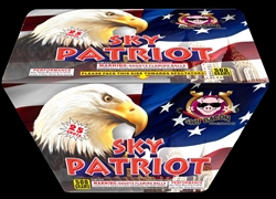 Sky Patriot  25 Shot 500 Gram Fireworks Cake from Sky Bacon