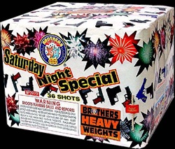 Saturday Night Special - 36 Shot 500-Gram Fireworks Cake - Brothers Pyrotechnics
