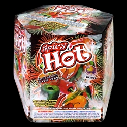 Spicy Hot - 10 Shot 500 Gram Fireworks Cake - Firehawk