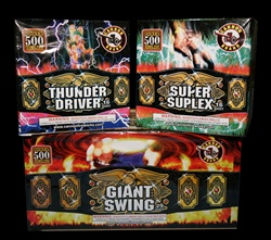 Wrestling Championship Fireworks Assortment - Cannon