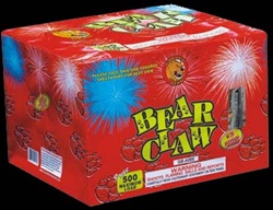 Bear Claw - 12 Shot 500 Gram Fireworks Cake - Golden Bear