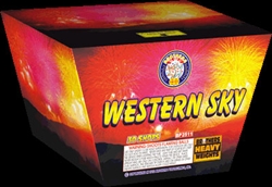 Western Sky - 30 Shot 500 Gram Fireworks Cake - Brothers Pyrotechnics