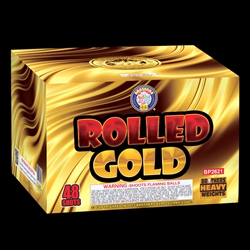 Rolled Gold - 48 Shot 500 Gram Fireworks Cake - Brothers