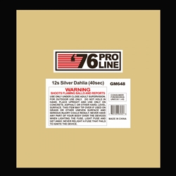 Silver Dahlia - 12 Shot 500 Gram Fireworks Cake - 76 Pro Line