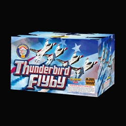 Thunderbird Flyby - 20 Shot 500 Gram Fireworks Cake - Brothers