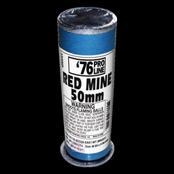 Red Mine - Single Shot Firework - 76 Pro Line