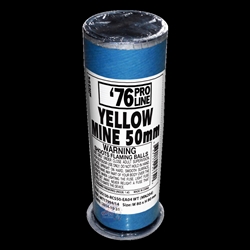 Yellow Mine - Single Shot Firework - 76 Pro Line