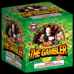 The Gambler - 20 Shot Fireworks Cake - Sky Bacon
