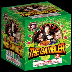 The Gambler - 20 Shot Fireworks Cake - Sky Bacon