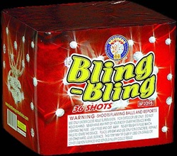 Bling Bling - 36 Shot Fireworks Cake - Brothers