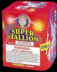 Super Stallion - 16 Shot Fireworks Cake - Brothers