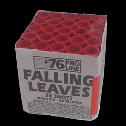 Red Falling Leaves - 25 Shot Fireworks Cake - 76 Pro Line