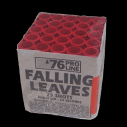 Blue Falling Leaves - 25 Shot Fireworks Cake - 76 Pro Line