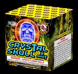 Crystal Skull - 9 Shot Fireworks Cake - Cannon