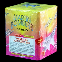 Martin Bombers - 16 Shot Fireworks Cake - Brothers