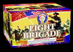 Light Brigade - 42 Shot 350 Gram Fireworks Cake - Brothers Pyrotechnics