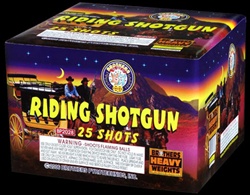 Riding Shotgun - 25 Shot 350 Gram Fireworks Cake - Brothers